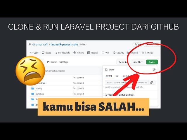 TERNYATA begini CARANYA! cara MENJALANKAN project LARAVEL dari GITHUB