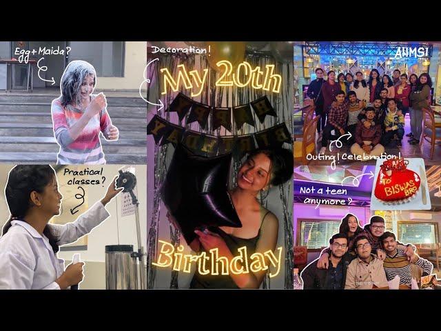 My 20! I Birthday Vlog l MBBS Birthday Celebration l AIIMS Bday l Ahana Biswas l AIIMS Kalyani NEET