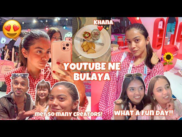 YouTube Event️ par *Itne saare* Creators mile🫰 WE Also got a SUPRISE!??! | Dia Gautam