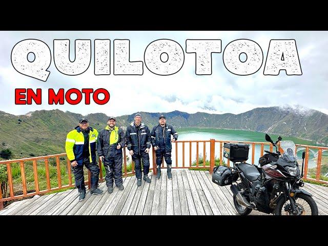 Episode TWO: 250 more km on a motorcycle: We arrive at the impressive Quilotoa! Ecuador by motorc...