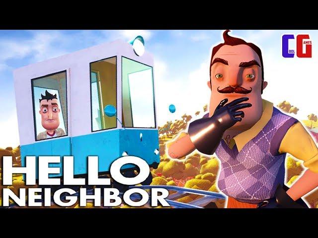 RIDE in the CAR at the NEIGHBOR's HOUSE! Walkthrough ACT 3 the Hello Neighbor Cartoon horror