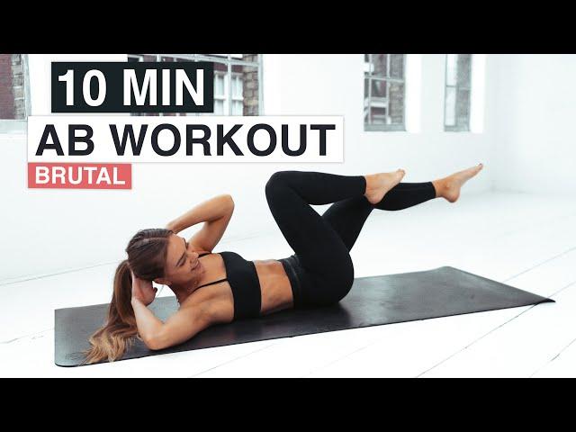 10 MIN BRUTAL AB WORKOUT TO GET RIPPED ABS | No Equipment, Home Workout