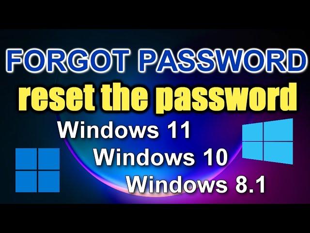 HOW TO RESET Administrator PASSWORD and Unlock Computer in Windows 11,10,8.1Without Programs in 2024