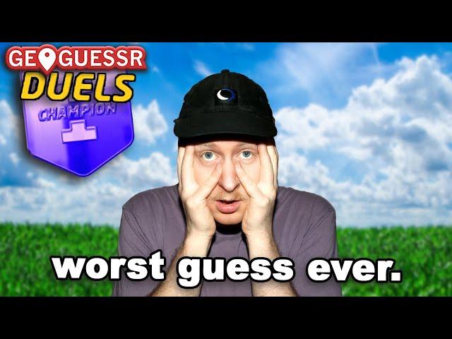 my most embarrassing moment. | geoguessr duels