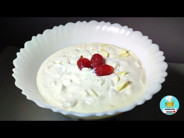 Most Delicious Fruit Cream I've ever eaten ! BY Cooking With Khalida