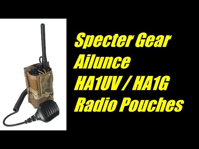 Specter Gear Radio Pouches for Ailunce HA1UV & HA1G HT's