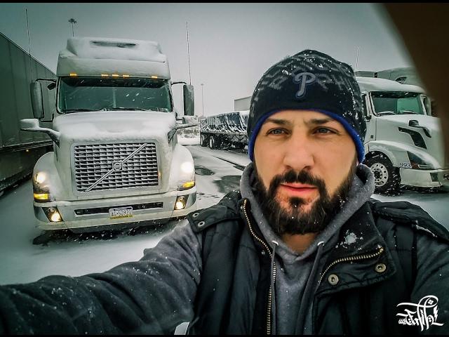 Drive Truck with Snow