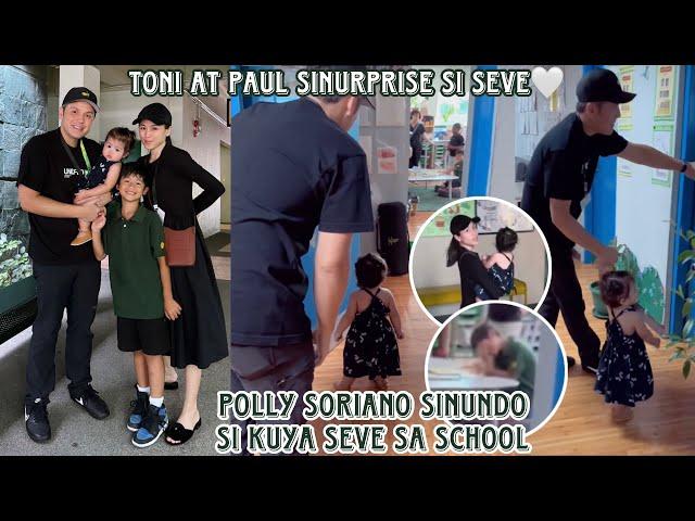 Polly Soriano sinundo sa school si kuya Seve  Toni Gonzaga at Paul sinurpresa ang anak sa birthday