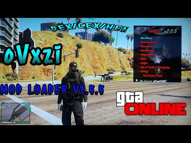 GTA V Mod Loader oVxzi V2.5.5 Actualizado - HFW HEN + Download