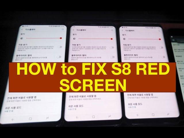 How to FIX S8 S9 S10 Note 8 9 10  RED SCREEN ISSUE DEFECT Samsung GALAXY burn in OLED