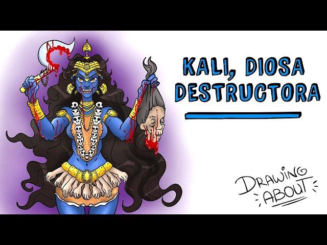 KALI, DIOSA DESTRUCTORA DE LA MUERTE | Draw My Life Mitología