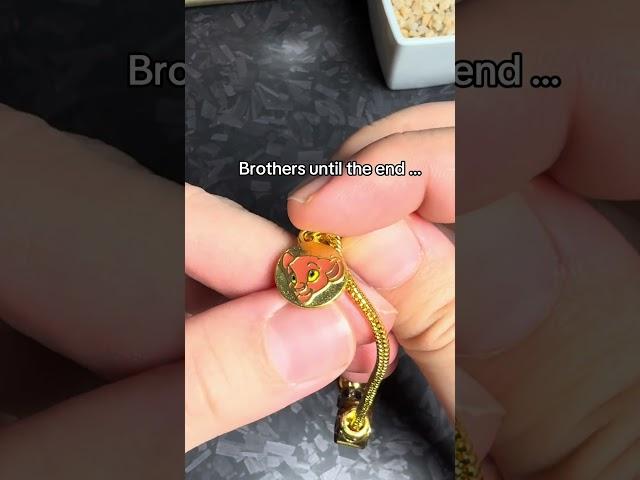 He just wanted a brother #lionking  #mufasa #disney #charms #bracelet