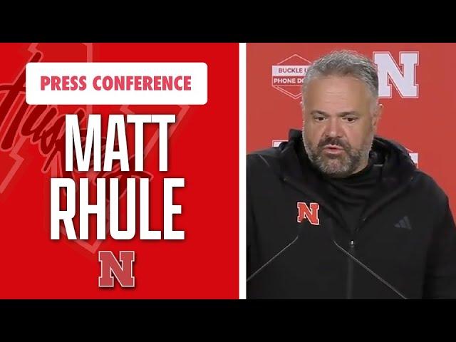 Nebraska Football Head Coach Matt Rhule meets with the media on Monday I HuskerOnline I GBR