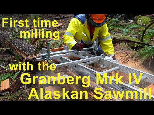 First time milling with the Granberg mk iv Alaskan mill -  was it worth it?  #chainsawmill