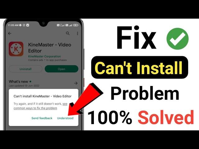 Fix Can't Install App Problem On Playstore | Playstore Can't Install App Problem 100% Solved