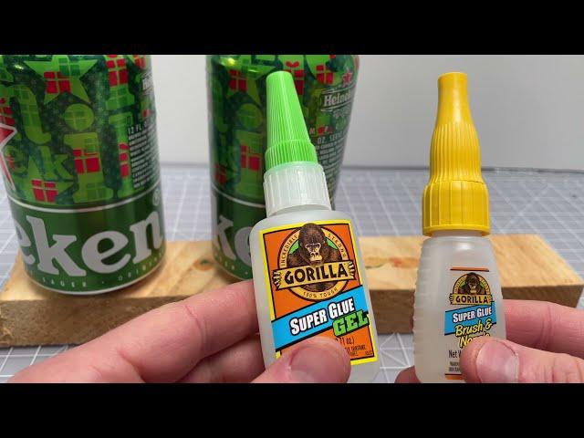 Gorilla Super Glue vs. Super Glue Gel Comparison (Metal To Wood Glue)