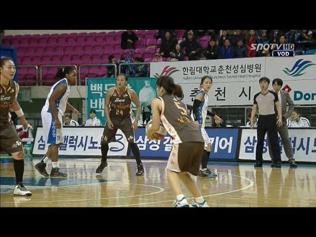 [여자농구] 팀 공격 분위기를 살리는 심성영의 3점포 !! (02.13)