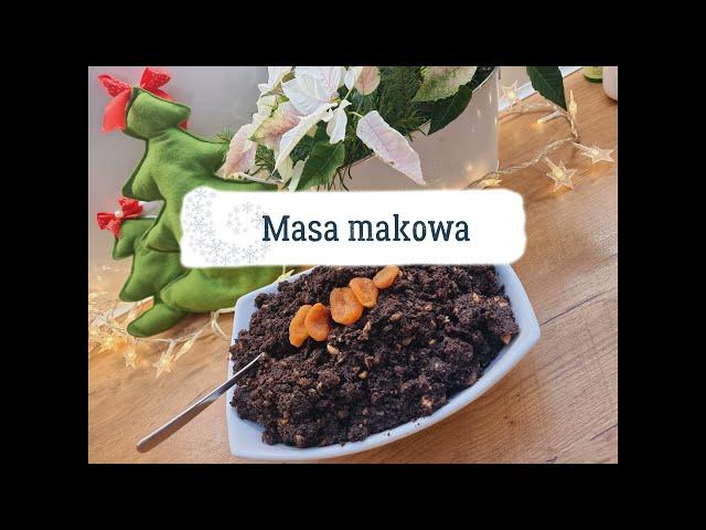 Domowa masa makowa - prosty stary przepis ,idealna do makowca #naświęta #mak #makowa #prostyprzepis