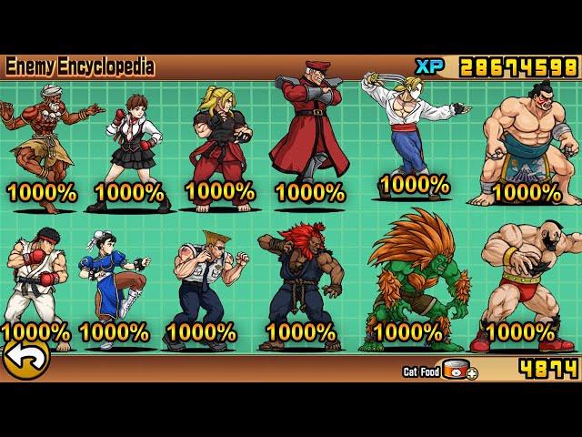 The Battle Cats - Enemies at 1000% (Part 7) Collab Street Fighters