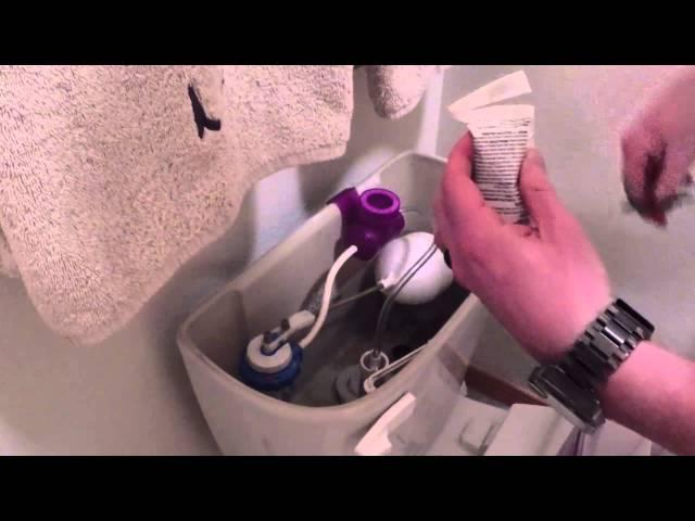 How to install a Kaboom toilet cleaning system