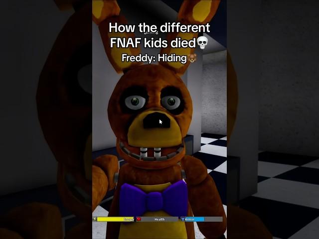 HOW THE FNAF KIDS DIED!️ #roblox #fnaf #fnafmemes #coems #robloxmemes #funny #shorts #memes