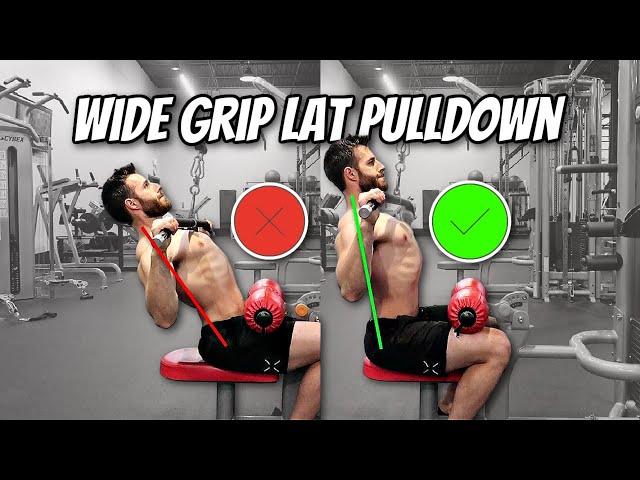 Wide Grip Lat Pulldown Mistakes & How to Correct Them