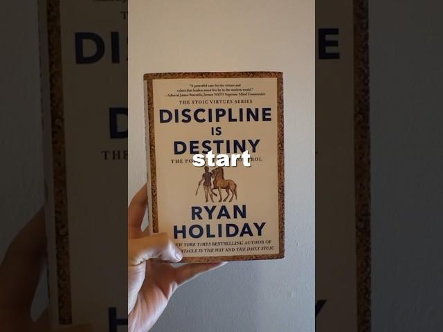 My Key Takeaway from Discipline is Destiny by Ryan Holiday (For Writers and Creatives)