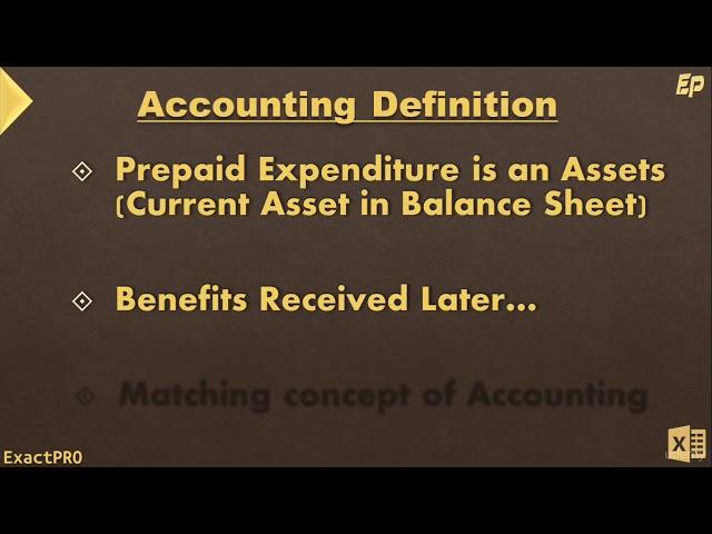 006 Prepaid Expenses Prepayments Accounting Definition