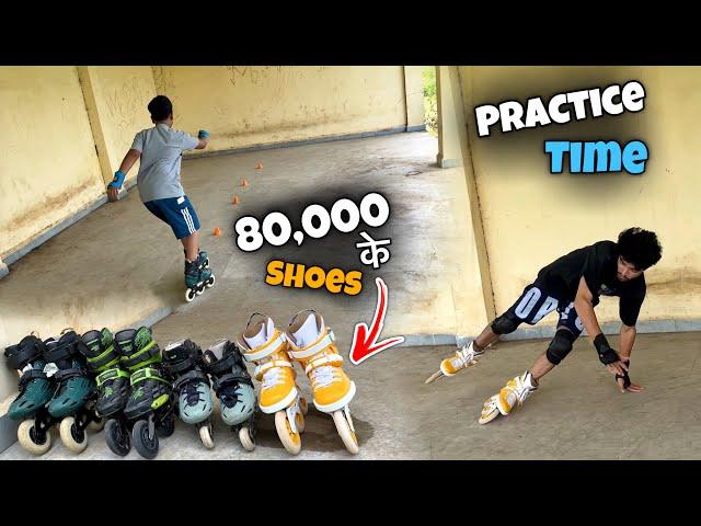 Skating Practice 80000  के shoes के साथ  // Vishal skater / Vlog