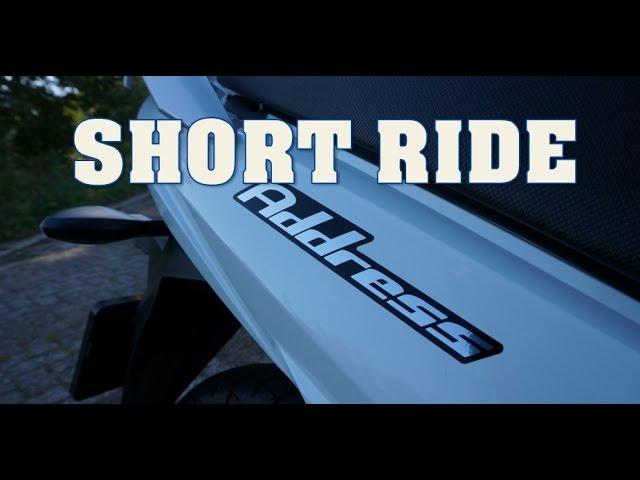 Short ride on a Suzuki Address 110