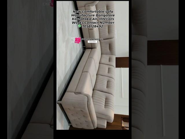New Comfortable sofa Manufacture Bangalore All' Interiors Works #Subhani#Network123#