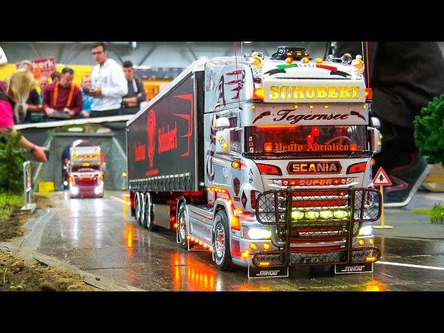 MOST IMPRESSIVE RC MODEL TRUCK COLLECTION!! RC SHOW TRUCKS, RC HEAVY HAULAGE,  RC SCANIA, RC MAN