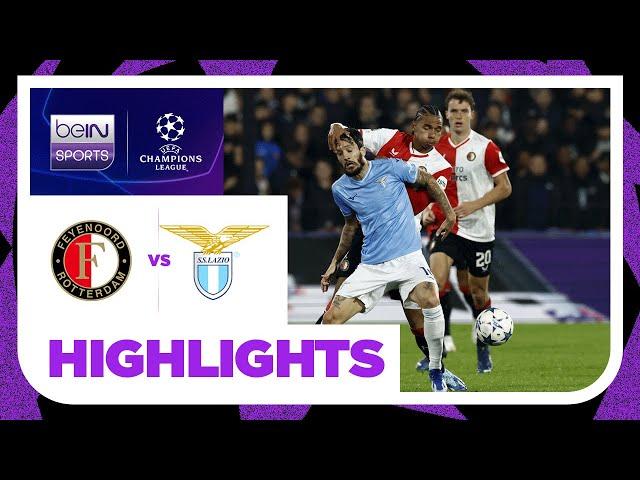 Feyenoord v Lazio | Champions League 23/24 | Match Highlights