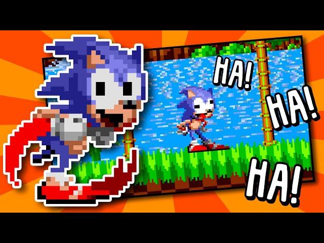 Sonic but He Can't STOP Laughing?! - Funny Sonic Rom Hack