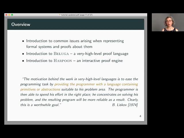 Brigitte Pientka – Mechanizing Meta Theory in Beluga