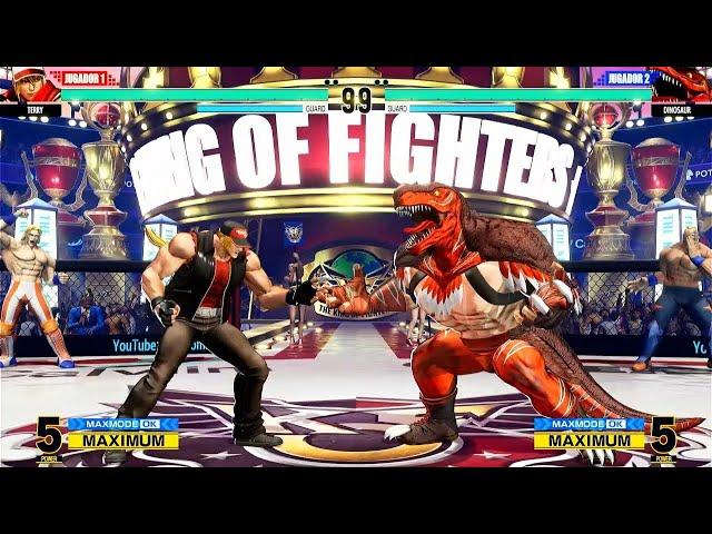 TERRY VS DINOSAUR - KOF XV