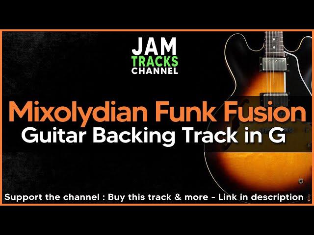 Funk Fusion Mixolydian Guitar Backing Track / G7 Vamp