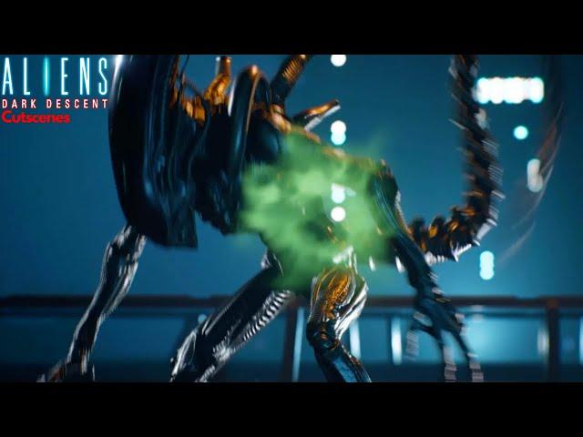 Marines Shoots Aliens Dark Descent Cutscene