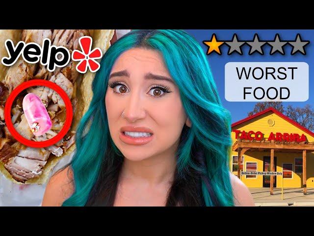 EATING at 1 STAR WORST Rated RESTAURANTS  (will I get food poisoning)