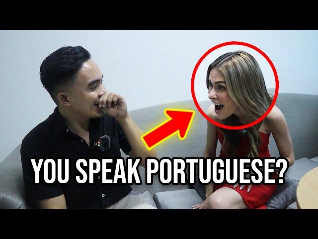I Shocked Daiana Menezes with my Portuguese Skills 