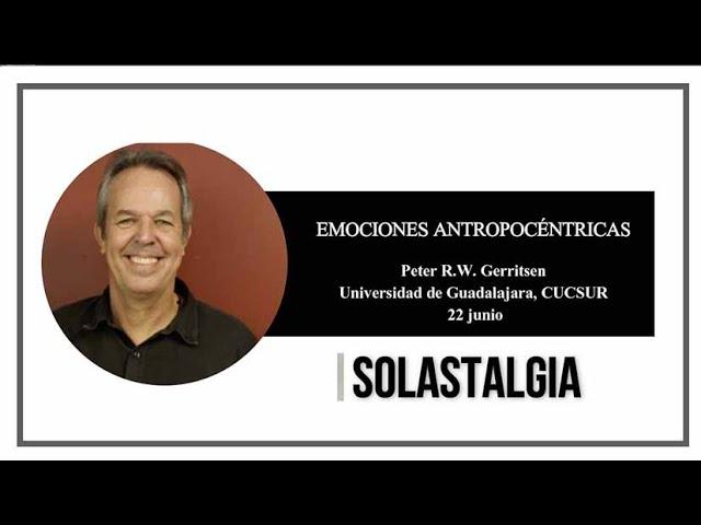 Solastalgia Peter R W  Gerritsen