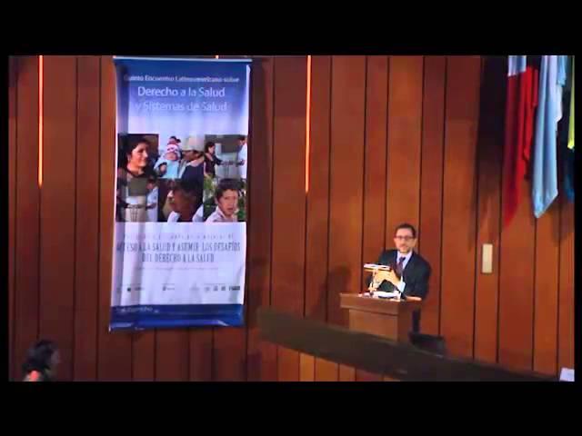 Presentación de SaluDerecho y de las reglas del Encuentro. Roberto Iunes - Banco Mundial