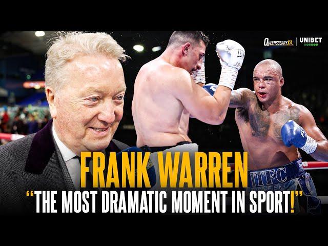"It only takes One Moment!" Frank Warren STUNNED by SHOCK Fabio Wardley Knockout 