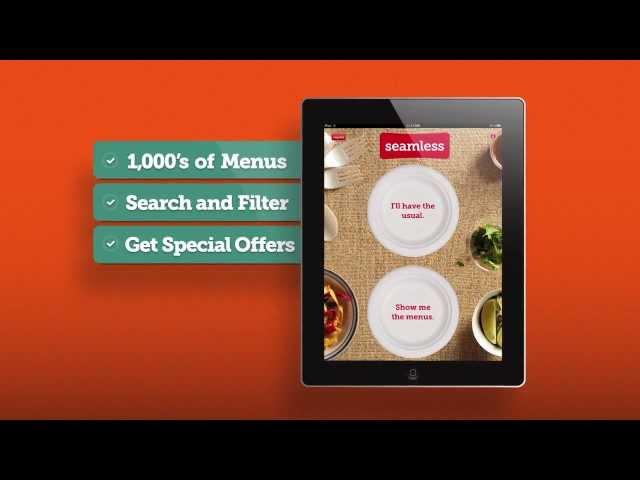 iPad Restaurant Food Delivery App: Order Food Online With Seamless for iPad