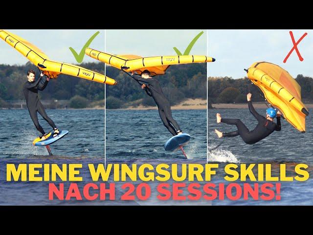 Wie schwer ist WINGSURFEN lernen?! | Fortschritt nach 20 Sessions