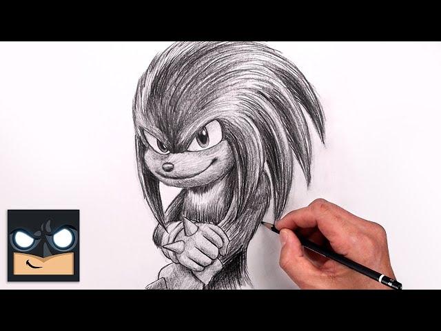 How To Draw Knuckles | Sonic 2 Sketch Art Lesson (Step by Step)