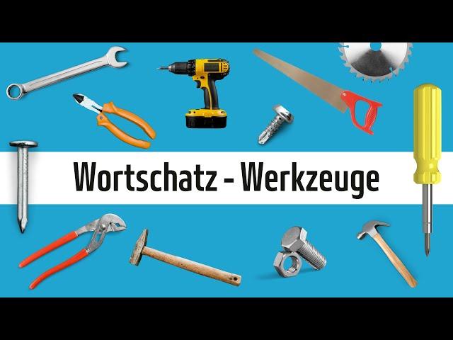 Learn German - Vocabulary: Tools