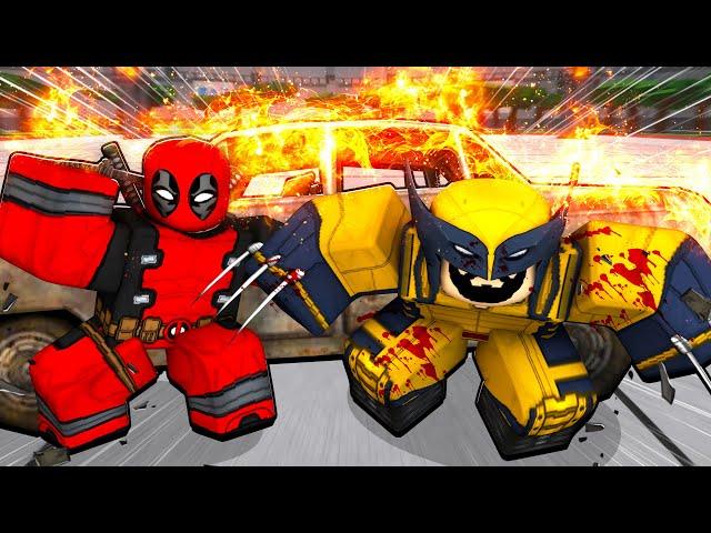 TROLLING as DEADPOOL & WOLVERINE in ROBLOX Heroes Battlegrounds (ft. @1STUD )