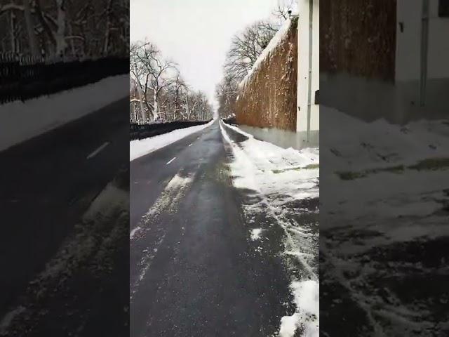 Единственная идеально вычищенная от снега улицу Самары