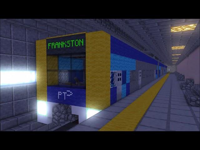 Minecraft Metro Trains in the City Loop